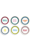Bitossi Home Assorted Six-set Pizza Plates In White
