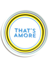 Bitossi Home 6 Piece That's Amore Pizza Plate Set In White