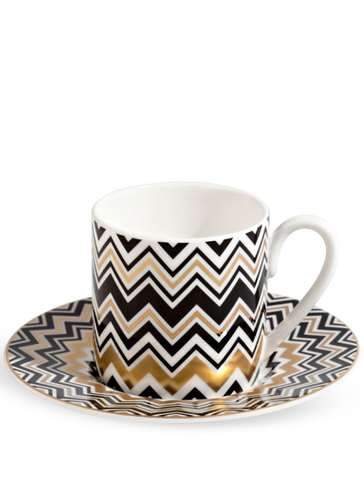 Missoni Zig Zag Coffee Cup Set In White