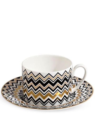 Missoni Zig Zag Teacup Set In White