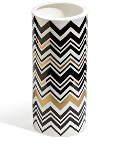 Missoni Zig Zag High Vase In White