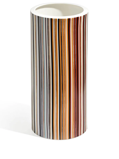 Missoni Stripes Jenkins High Vase In Multicolour
