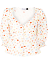 RIXO LONDON PALMA SPOT-PRINT BLOUSE