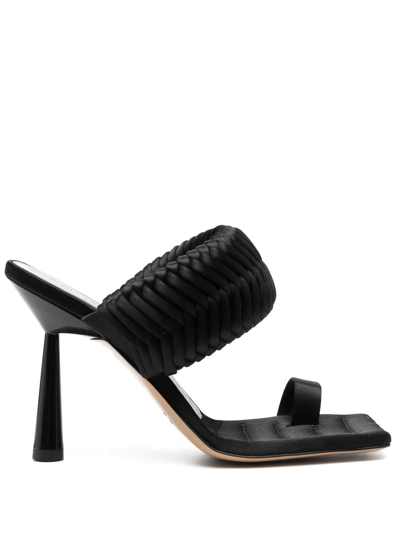 GIA BORGHINI 115MM LEATHER HEELED SANDALS