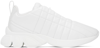 BURBERRY WHITE QUILTED LEATHER CLASSIC SNEAKERS