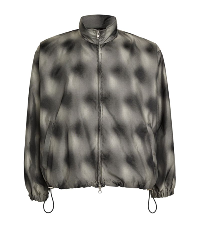 Song For The Mute Patterned Jacket In Grey