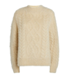 ISABEL MARANT MOHAIR THOMAS CABLE-KNIT SWEATER
