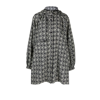 Marine Serre Moon Diamant A-line Hooded Windbreaker In Neutrals