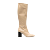 AEYDE NEUTRAL ARIANA 75 LEATHER BOOTS,A11KBKTYD75BL22295704618036116