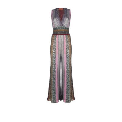 Missoni One-piece Suit With Sequins In Pink