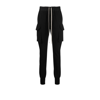 Rick Owens Drkshdw Panelled Drawstring Cotton Track Pants In Black