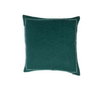 Kvadrat X Raf Simons Green Double Face Wool Cushion