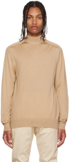 AGNONA BEIGE RIB SWEATER