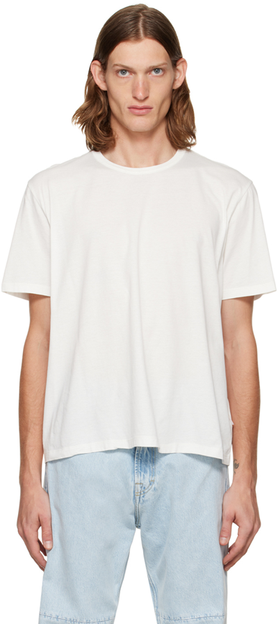 Our Legacy New Box Cotton Crew-neck T-shirt In Weiss