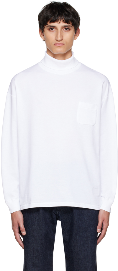 Nanamica White Pocket Turtleneck In W White