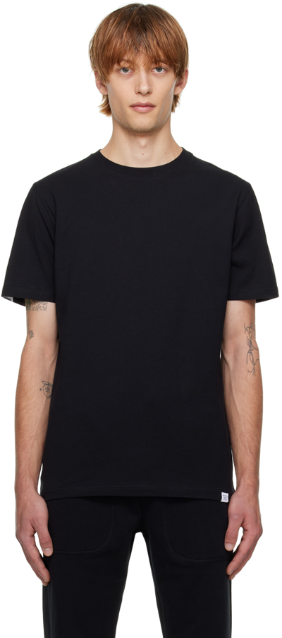 Norse Projects Niels Organic Cotton-jersey T-shirt In Black