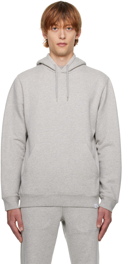 Norse Projects Grey Vagn Classic Hoodie In Light Grey Melange