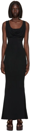 VIVIENNE WESTWOOD BLACK LIZ MAXI DRESS