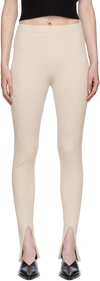 Aeron Off-white Leo Leggings In Cream 740