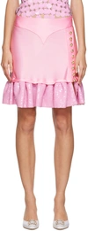 Rabanne Sequined Embellished Miniskirt In Pink