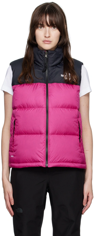 The North Face Pink 1996 Retro Nuptse Padded Gilet In Nocolor