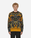 Aries Fleur Woven-graphic Knitted Jumper In Multicolor