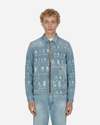 Aries Destroyed Jean Jacket In Blue