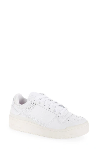 Adidas Originals Forum Bold Platform Sneaker In White/off White/fuchsia