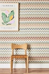 York Wallcoverings Happy Zig Zag Wallpaper In Orange