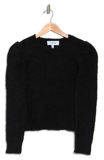 Derek Lam 10 Crosby Locken Puff Sleeve Sweater In Black