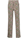 SOULLAND GRAPHIC-PRINT TROUSERS