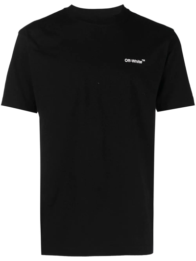 Off-white Black Cotton Arrows Print T-shirt