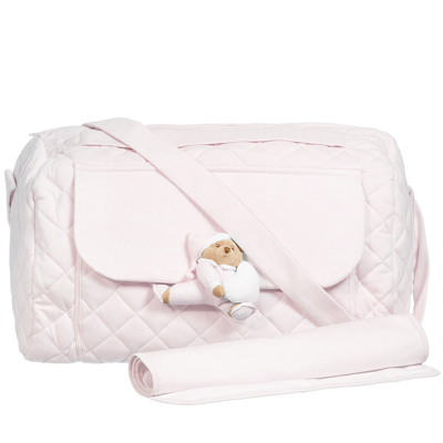 Nanán Girls Pink Cotton Baby Changing Bag (44cm)
