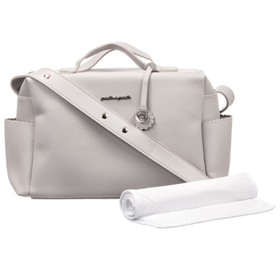 Pasito A Pasito Grey Faux Leather Changing Bag (48cm)