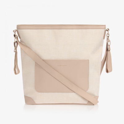 Pasito A Pasito Woven Baby Changing Bag (36cm) In Beige