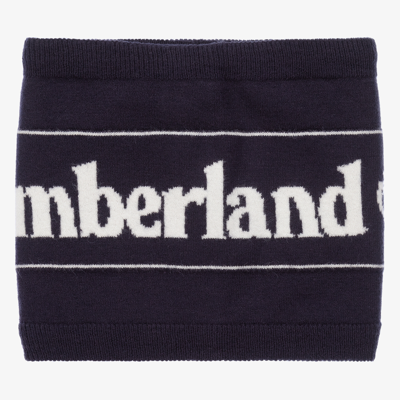 Timberland Kids' Boys Navy Blue Knitted Snood