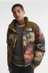 The North Face Retro Nuptse Printed Puffer Jacket In Multi
