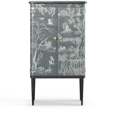 Oka Gonglin Wine Cabinet - Petrol
