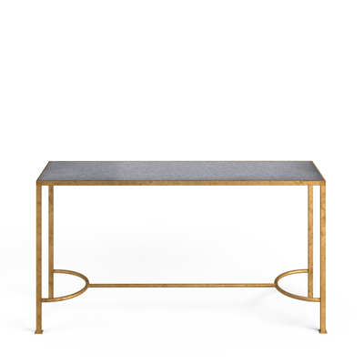 Oka Gibbous Console Table - Marble/brass