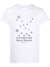 Maison Margiela Numbers Logo T-shirt In White