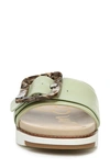 Sam Edelman Women's Ariane Platform Buckle Slide Sandals Women's Shoes In Pistachio