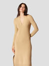 Equipment Magna Wool Knit Dress In Tan Sesame