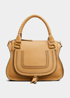 Chloé Marcie Medium Satchel Bag In Soft Tan