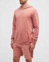 Onia Men's Garment-dyed Hoodie In Rose Dawn