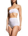 Alaïa Cutout Seamless Two-piece Swimsuit In Turquoise