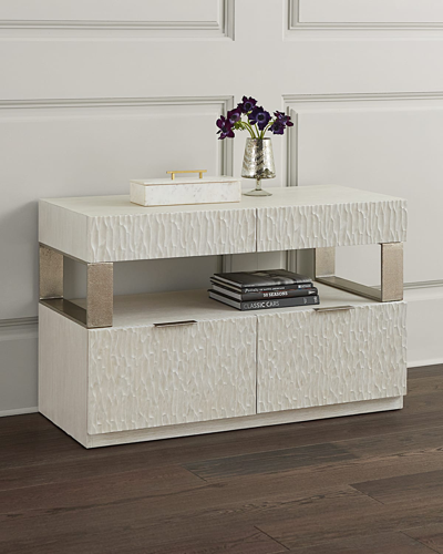 Bernhardt Alesio File Credenza In Light Gray