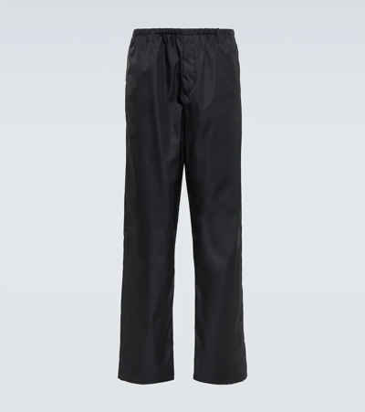 Prada Re-nylon Track Pants In Black