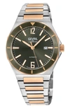 Gevril High Line Two-tone Goldtone Plated Automatic Bracelet Watch, 43mm In Two Tone