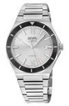 GEVRIL HIGH LINE AUTOMATIC BRACELET WATCH, 43MM