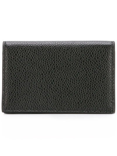 Thom Browne Logo Stamp Wallet In Black